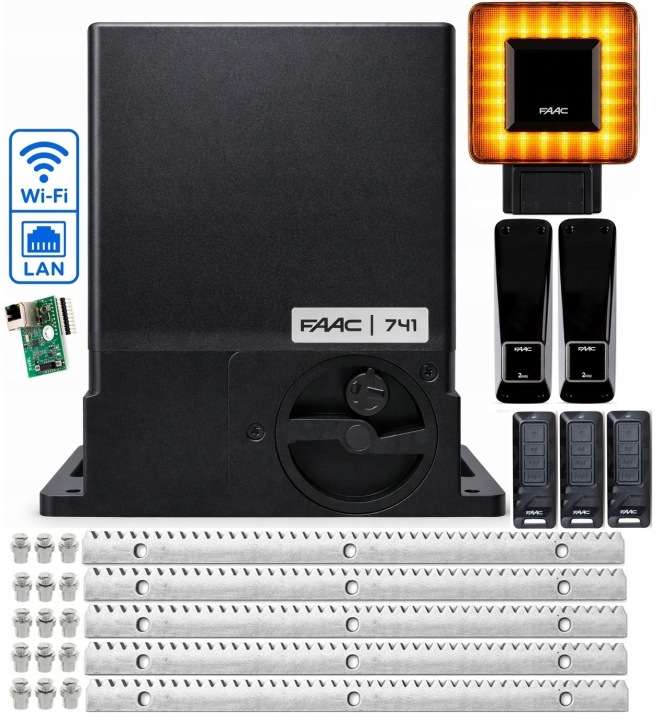 Pohon pro posuvnou bránu Faac 741C DELTA3 do 900 kg Wifi Lan