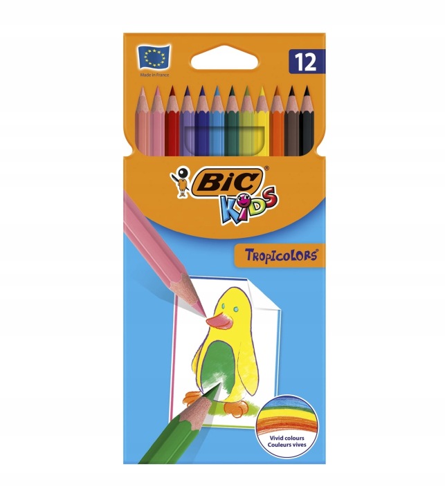 BIC KIDS кольорові олівці 12 шт. (виставковий)