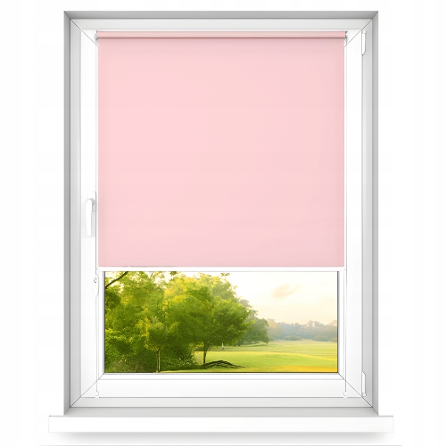 Roleta bez zatloukání Růžová 90 x 190 cm mini basic rychlá montáž