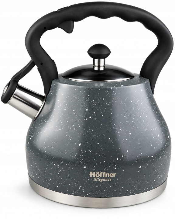 Pevná Konvice S Píšťalkou Nerezová Ocel 2,7 L Hoffner Elegance