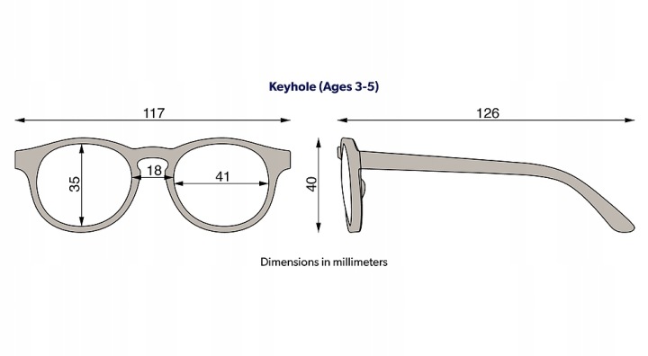BABIATORS виріз-крапля O-KEY014-M синій дзеркальний лінзи розмір 3-5+ SWEET кремовий — фото 7