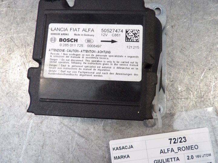 Sensor airbag Alfa Romeo Giulietta 2,0jtd 50527474