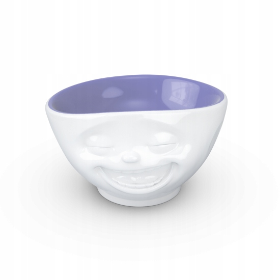 Miska, mísa, talíř "Usměvavá tvář" 3D fialová Tassen Keramika porcelán