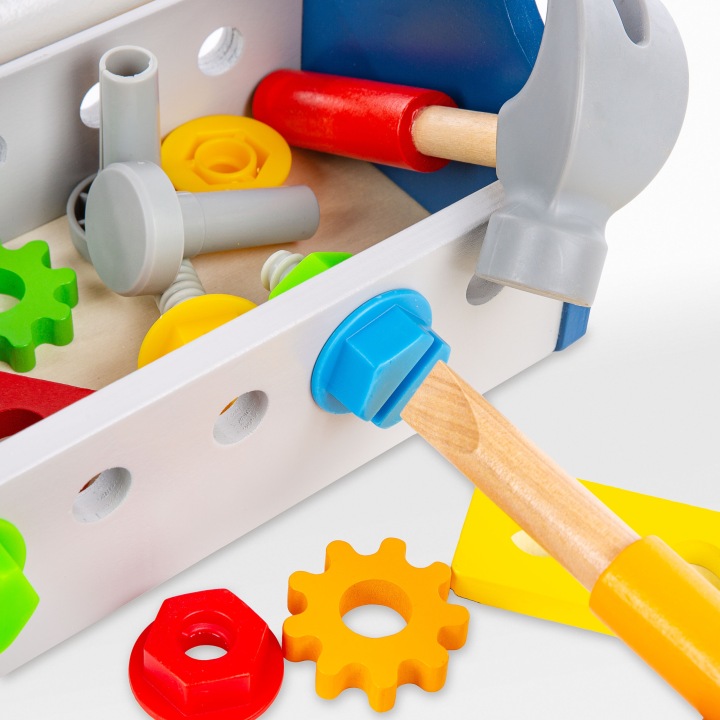 Kinderplay GS4697 дерев'яний ящик з інструментами 22 елементи 3+ — фото 7