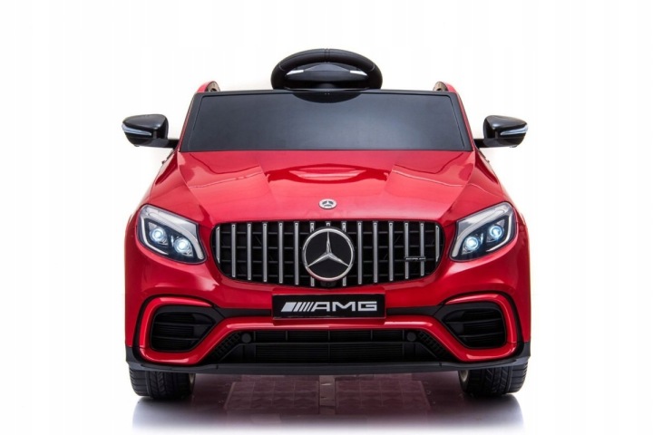 Авто на акумуляторі Mercedes GLC 63S Колеса EVA USB Червоний — фото 2