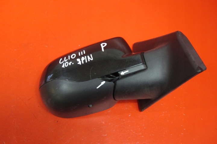 RENAULT CLIO 3 III LIFT 09-12 SPECCHIETTO RETROVISORE Elettricità Destro 7 PIN EU NV676