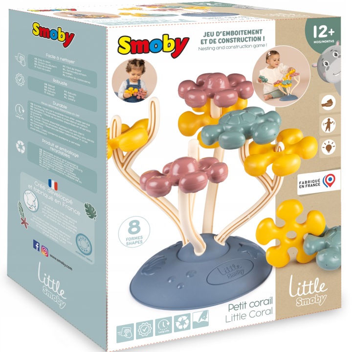 SMOBY LITTLE MOTORYCZNA ZABAWKA ZRĘCZNOŚCIOWA DRZEWO KORALOWE SENSORYCZNA Materiał plastik