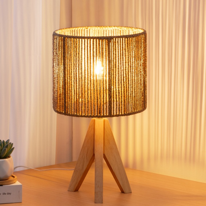 Noční lampička Edishine, stolní Led lampa, 2700K teplá bílá, vč. žárovky E27 4W