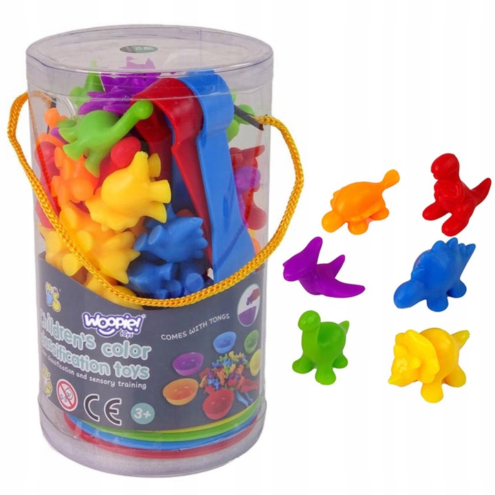 NAUKA KOLORÓW LICZENIA SORTER ZESTAW XXL WOOPIE Materiał plastik