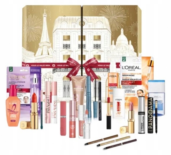 Календар адвентовий LOREAL PARIS косметика для вій брів губ і контурування