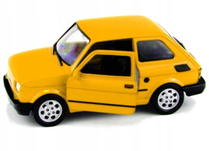 Автомобіль Welly Fiat 126p жовтий 1:21 — фото 3