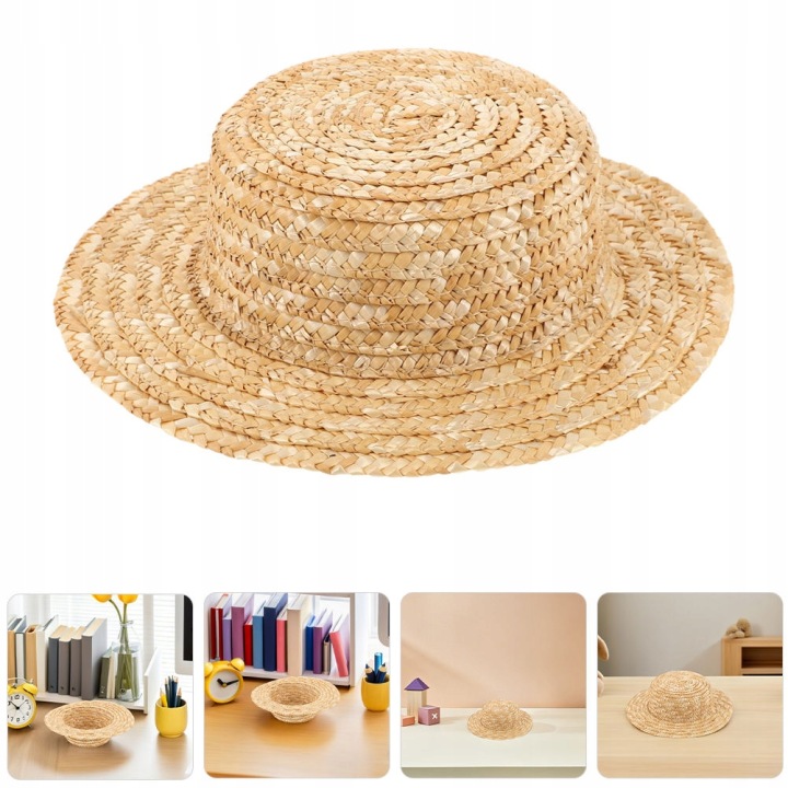 2 шт. творчі міні капелюхи з соломи для декору і DIY — фото 15