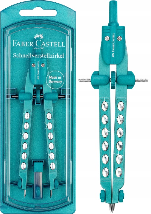 FABER-CASTELL Циркуль у чохлі + стилуси Sparkle