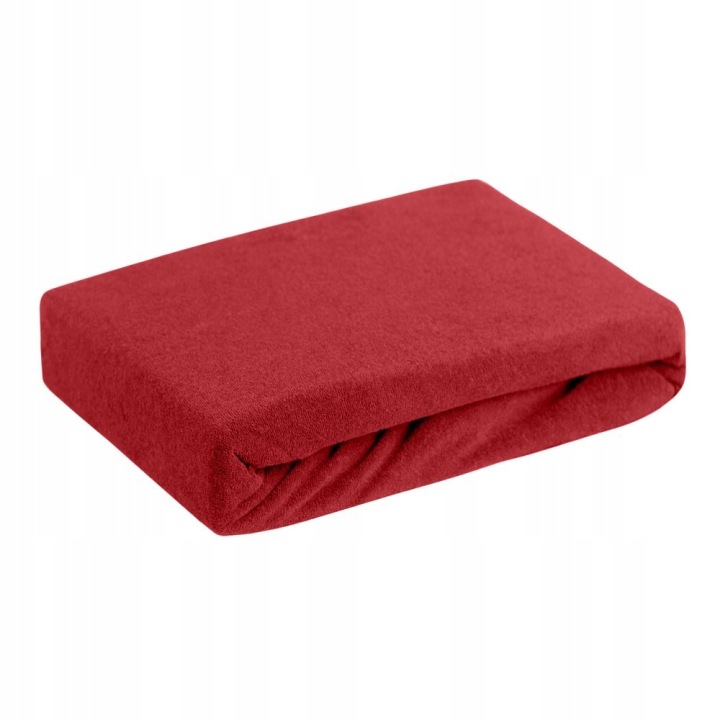 Froté prostěradlo s gumičkou 200x220 Design91 červené