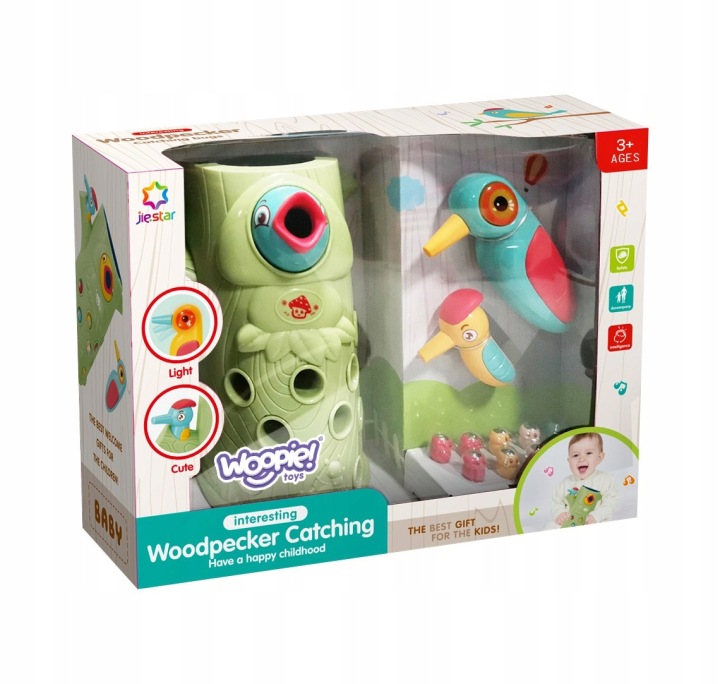 GRA MAGNETYCZNA NAKARM PTASZKA ZŁAP ROBAKA WOOPIE Materiał plastik