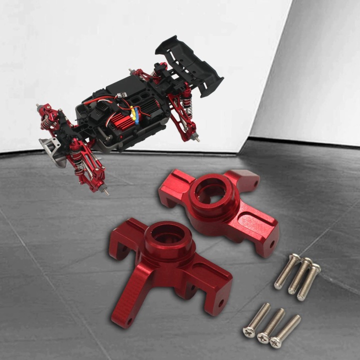 2 шт. Steering Стаканчики, RC Steering Hub Carrier, Метал Професійний RC Car червоний — фото 6