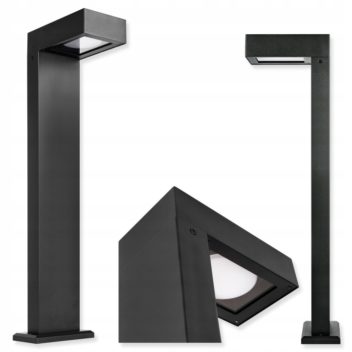 Zahradní Led lampa Stojící sloupek 60 cm Venkovní GX53 IP44 Led černá