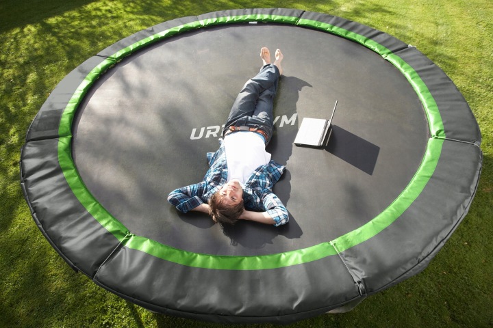 Батут Для Дітей Садова Велика З Сіткою Внутрішньою 12FT 374 см URBOGYM — фото 5