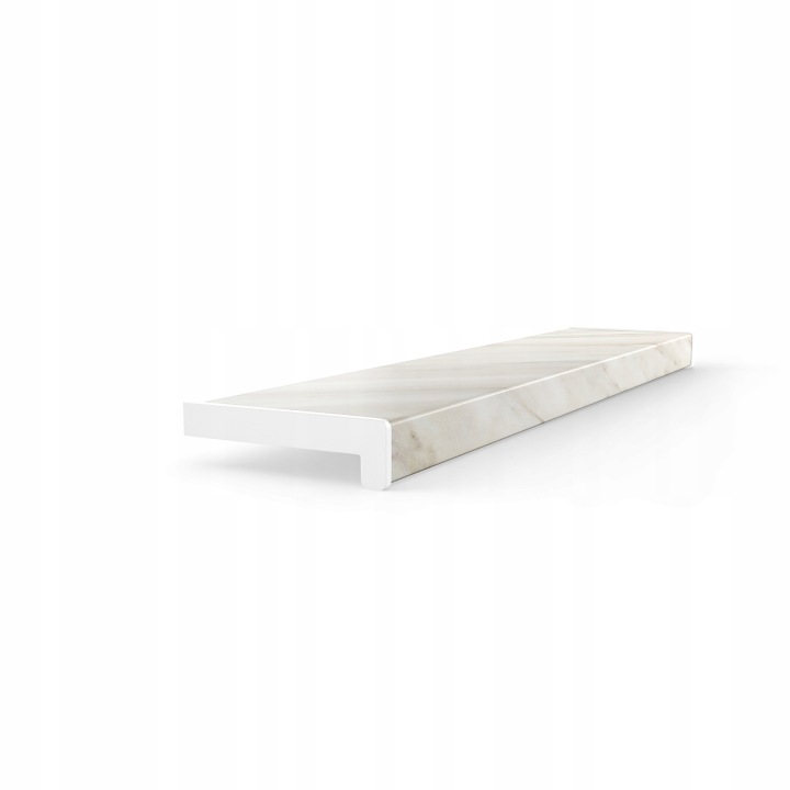 Vnitřní komorový parapet z Pvc s krytkami, šířka 30 cm, délka 100 cm, Marmur