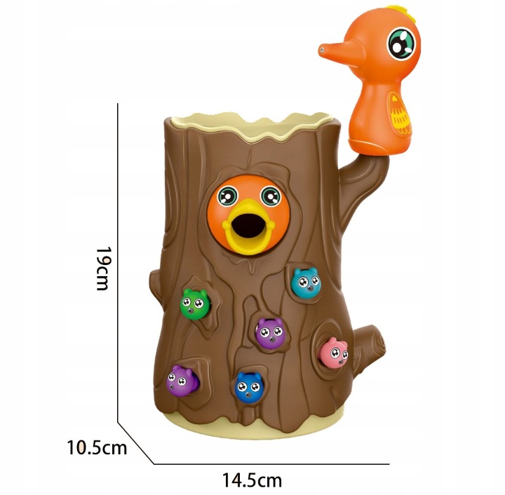 GRA MAGNETYCZNA NAKARM PTASZKA MONTESSORI DZIĘCIOŁ Wiek dziecka 3 lata +