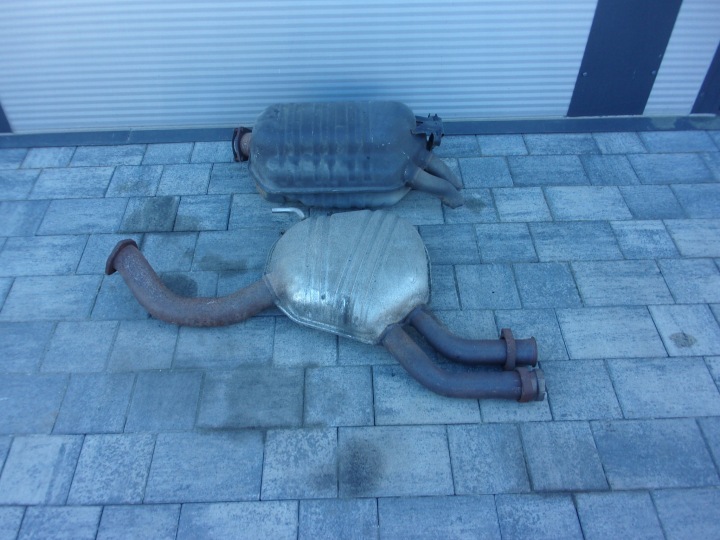 MERCEDES R129 SL 500 Marmitta sistema scarico completo auto usato 1294910001 1294910301
