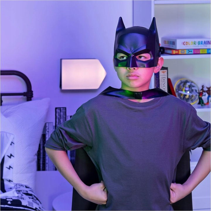 BATMAN STRÓJ PELERYNA I MASKA PRZEBRANIE KOSTIUM REGULOWANY PASEK Marka Spin Master