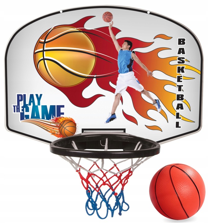 KOSZYKÓWKA ZESTAW DO GRY KOSZ PIŁKA POMPKA WOOPIE