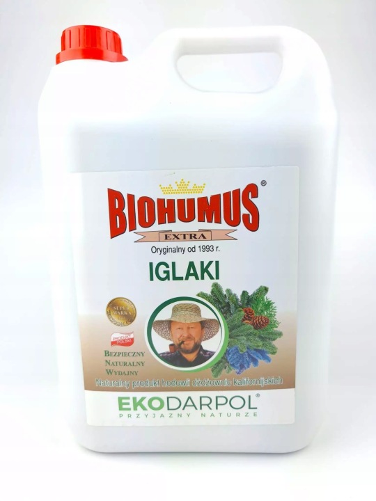 Hnojivo BIOhumus Iglak Thuja kyselomilné tekuté přírodní 5L Eko