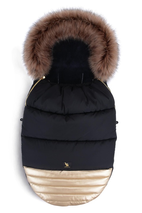 Конверт зимовий чорний shine gold cottonmoose