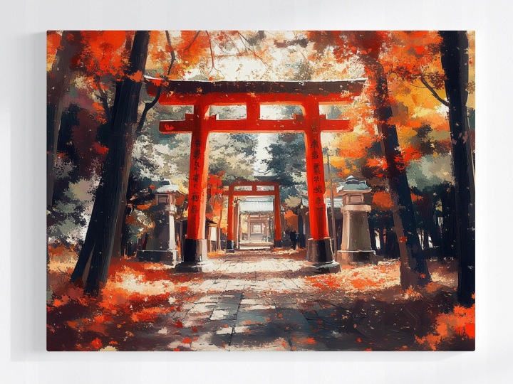 Plakát Japonsko Chrám Kyoto Torii Fushimi Inari 100x75