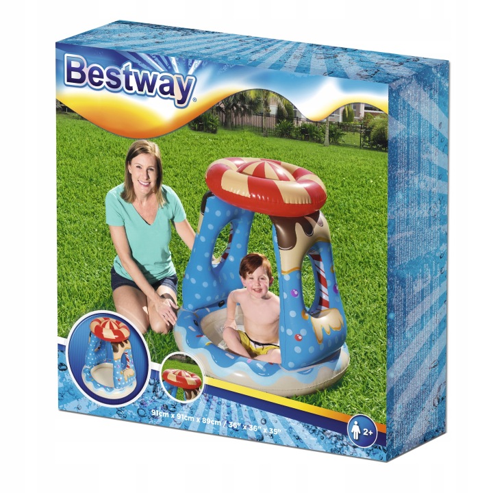 Басейн з козирком дитячий басейн будиночок 91 см BESTWAY 52270 — фото 2