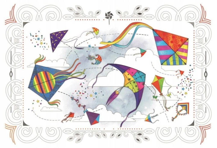 DaVinci Листівка 12x18 см B- BD 502 094 конверт Повітряні змії