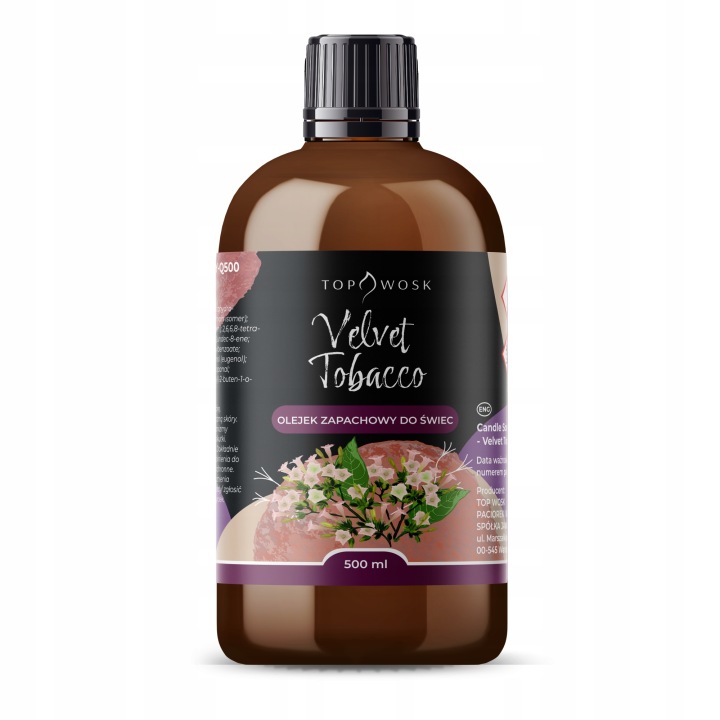 Vonný olej na svíčky Velvet Tobacco 500 ml vůně do parafínového vosku