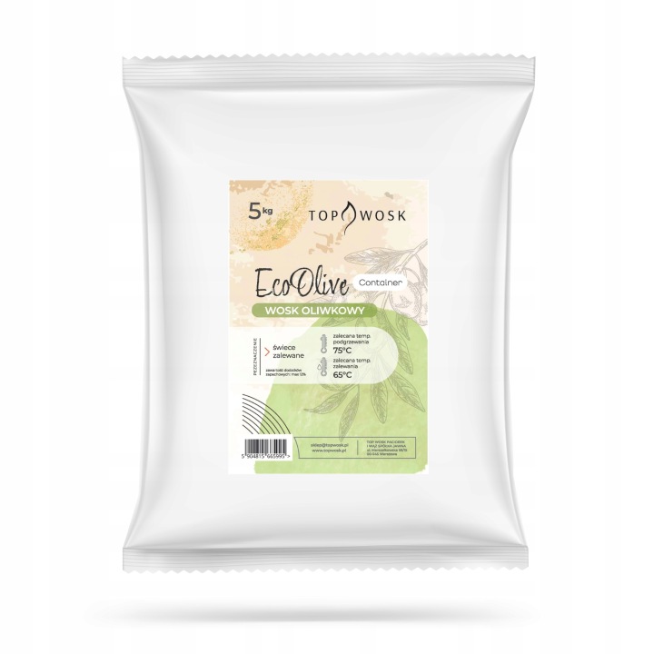 Vosk EcoOlive Container Blend 5 kg, zalévané svíčky