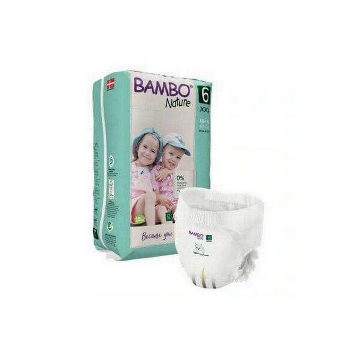 BAMBO Nature Штани 6 (XXL 18+кг) Підгузки, 18 шт.