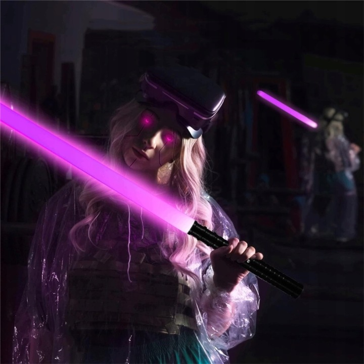 Меч світловий світний зі звук STAR WARS іграшковий RGB 11 кол. метал меч — фото 9
