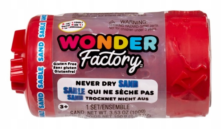 Wonder factory never dry sand singles - червоний, mga — фото 8