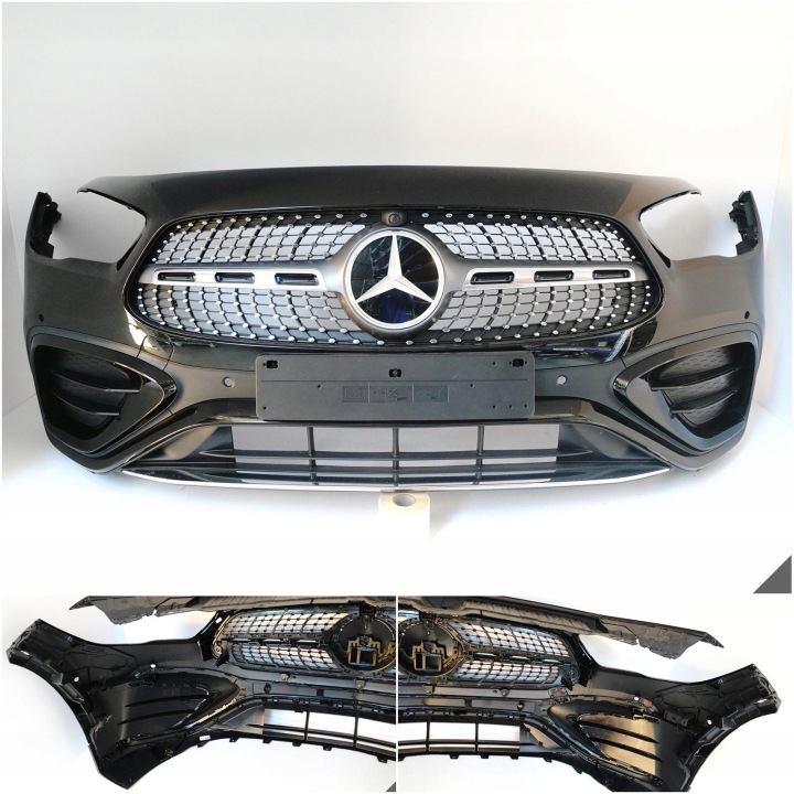 MERCEDES GLA H247 AMG LIFT MOPF 23- Paraurti Anteriore + Griglia KRATKI supporti