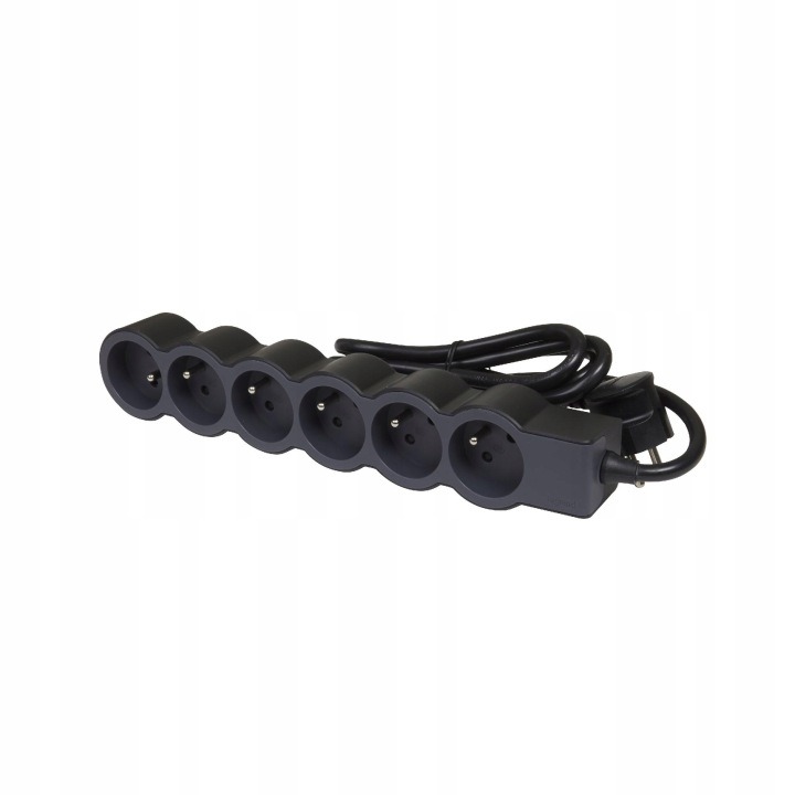 Prodlužovací Kabel 6X2P+Z 1.5M Legrand 049486 Černý
