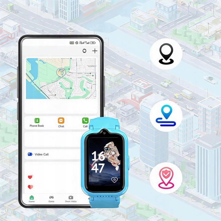 З Gps Смарт-годинник Для Дітей З Камерою І Чатом Голосовим Для Локації — фото 6