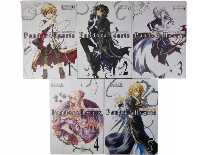 Zdjęcie egzemplarza: Pandora Hearts Tomy 1-5 / Manga / Jun Mochizuki