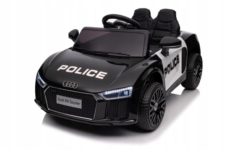 Audi R8 Поліція на акумуляторі для дітей Пульт EVA Вільний Start MP3 LED — фото 3