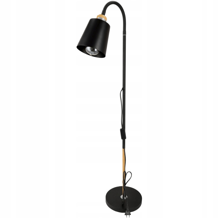 Stojací lampa Orno Virone Grace LS-3/B, E27, max.18W, černá