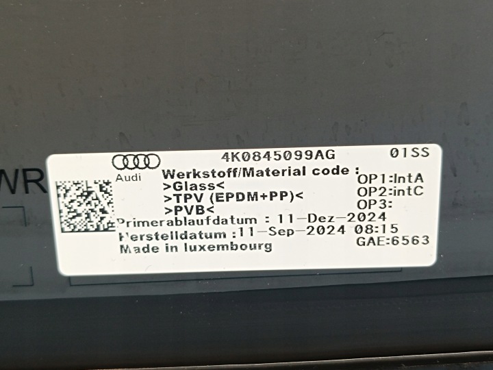 AUDI A6 C8 LIFT AVANT 2.0 TDI 150KW FRONT WINDSCREEN FROM 2024 4K0845099AG 10