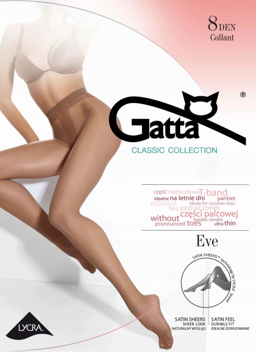 GATTA тонкі колготки EVE 8DEN матові DAINO 2-S