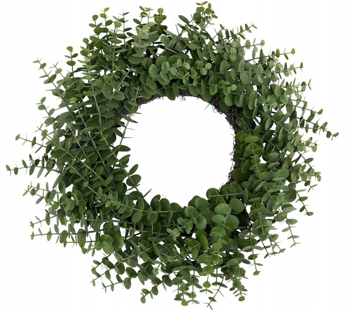 Věnec Na Dveře Okno Dekorace Věnec dekorace zelený eukalyptus jarní 45 cm