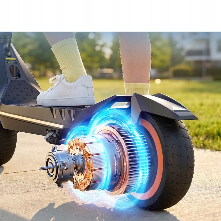 Самокат електричний складаний для найменших 9 км LED освітлення комунікацій — фото 4