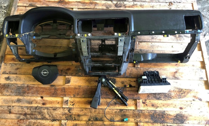 OPEL VECTRA C LIFT CRUSCOTTO COMPLETO CRUSCOTTO KIT COMPLETE airbag consolle airbag CINTURA SICUREZZA ANTERIORI