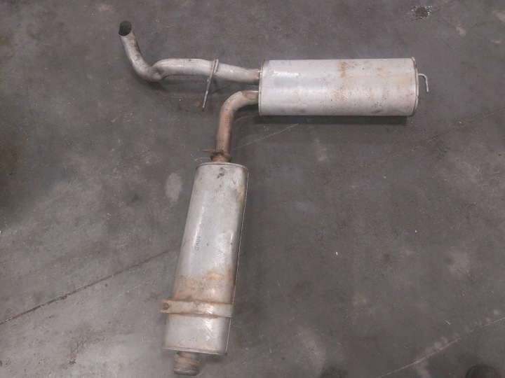 Dämpfer Endschalldämpfer Auspuff mitte + KONCOWY OPEL MOVANO A 2.5 DTI 263 332
