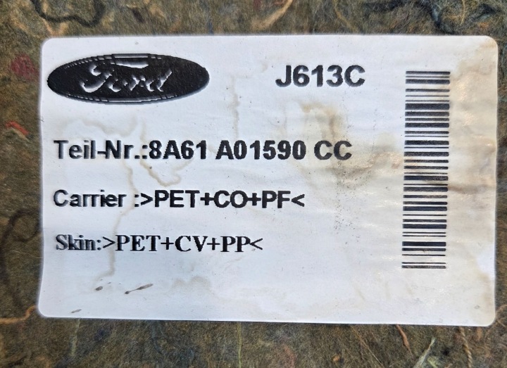 FORD FIESTA MK7 LIT 8A61A01590CC ХЕДЖОВА СТЕНА 8